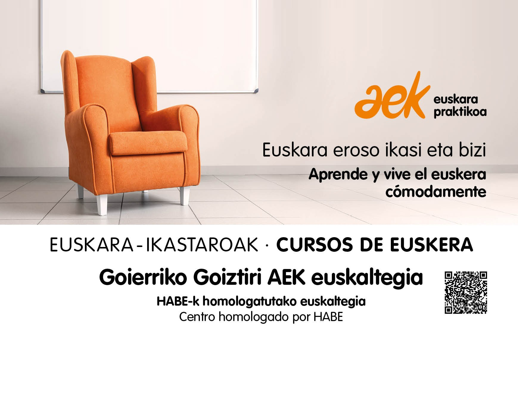 Goierriko Goiztiri AEK euskaltegian euskara ikastaroetarako izen ematea zabalik