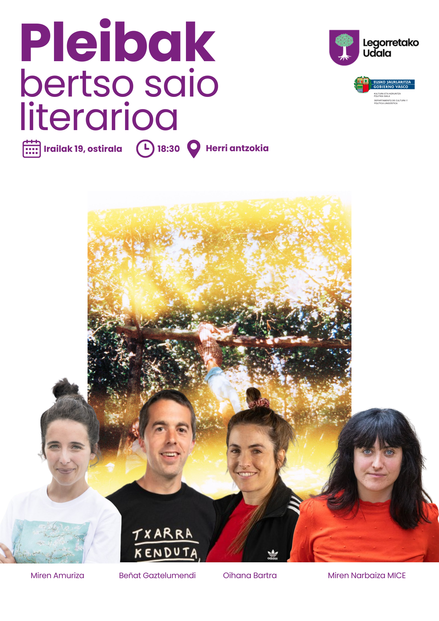 Bertso saio literarioa ostiralean