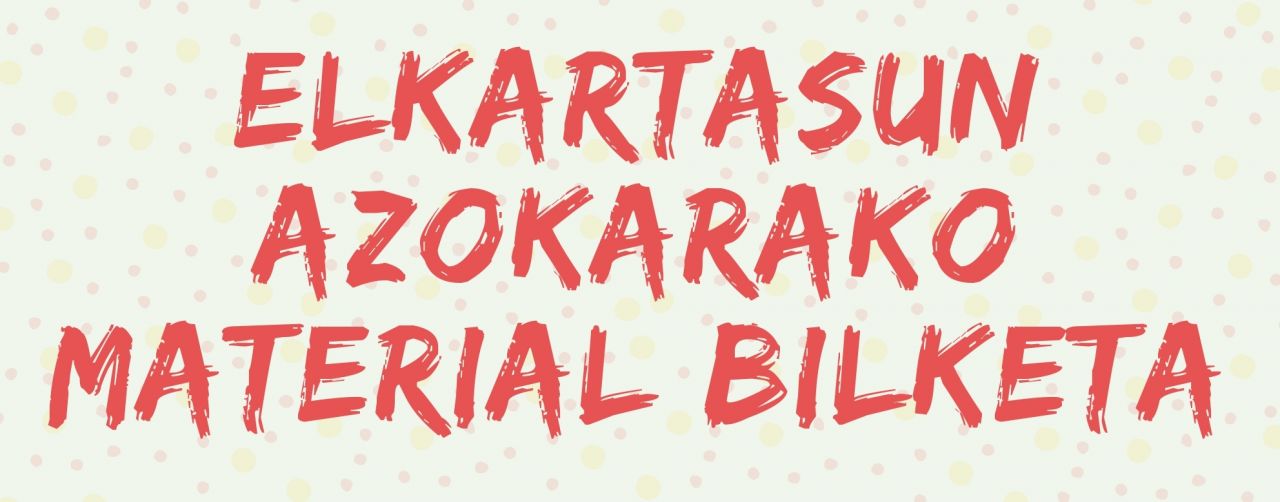 Astelehenetik aurrera izango da aukera elkartasun azokarako materiala entregatzeko