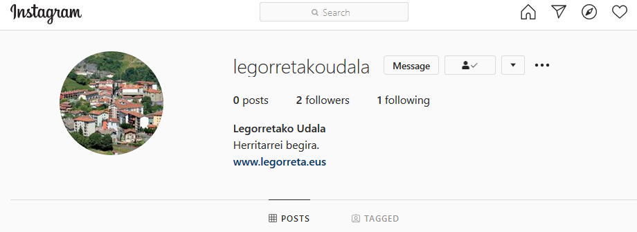 Aurrerantzean Instagrametik ere zabalduko ditu albisteak udalak