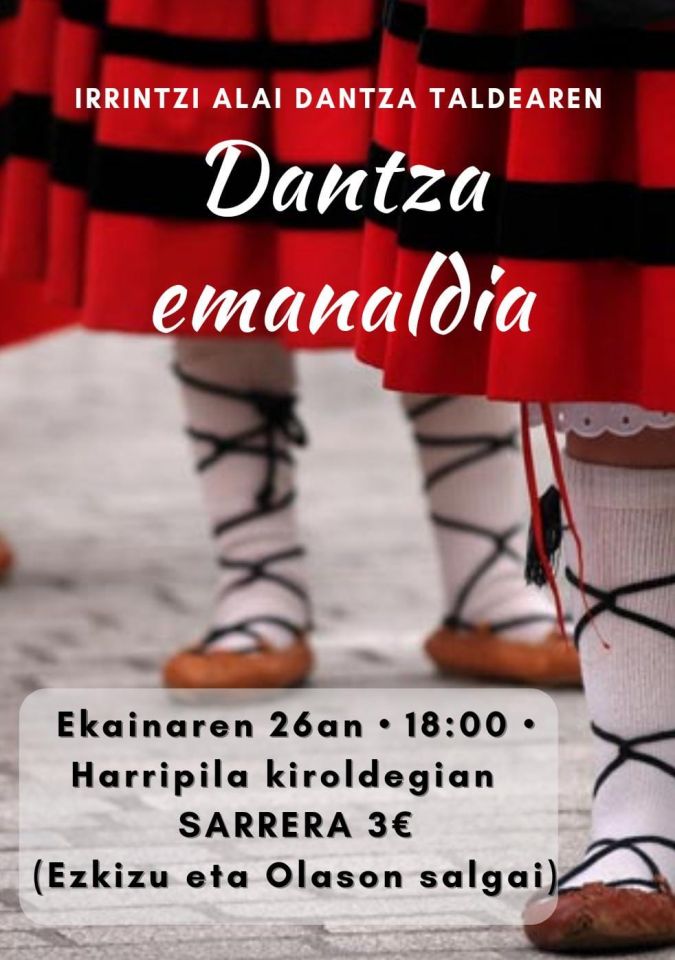 Irrintzi-Alai taldearen emanaldirako sarrerak bihartik eskuragai