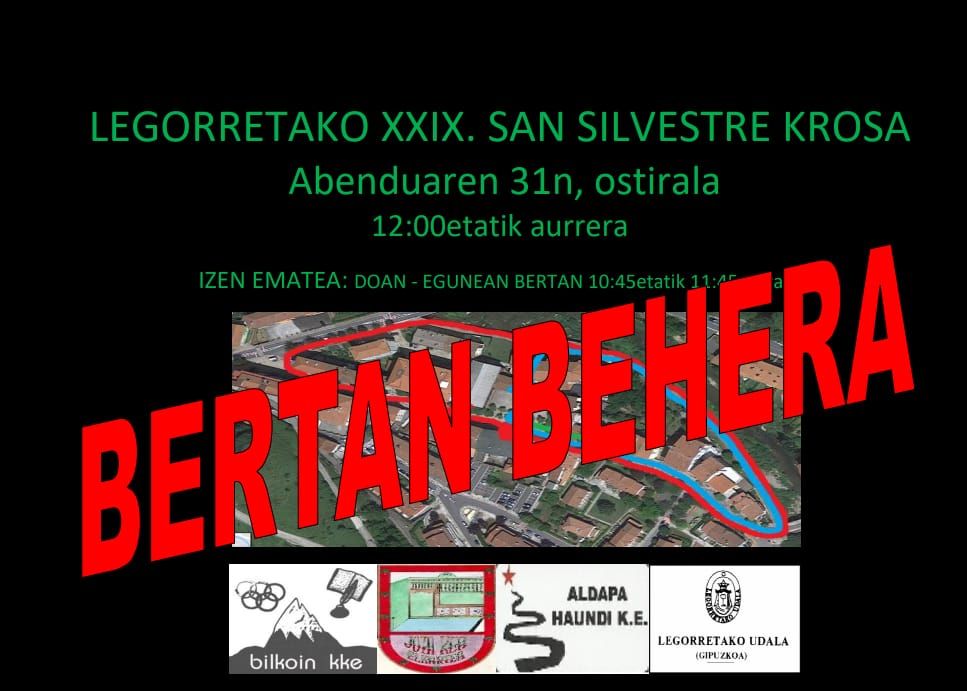 San Silvestre krosa bertan behera geratu da