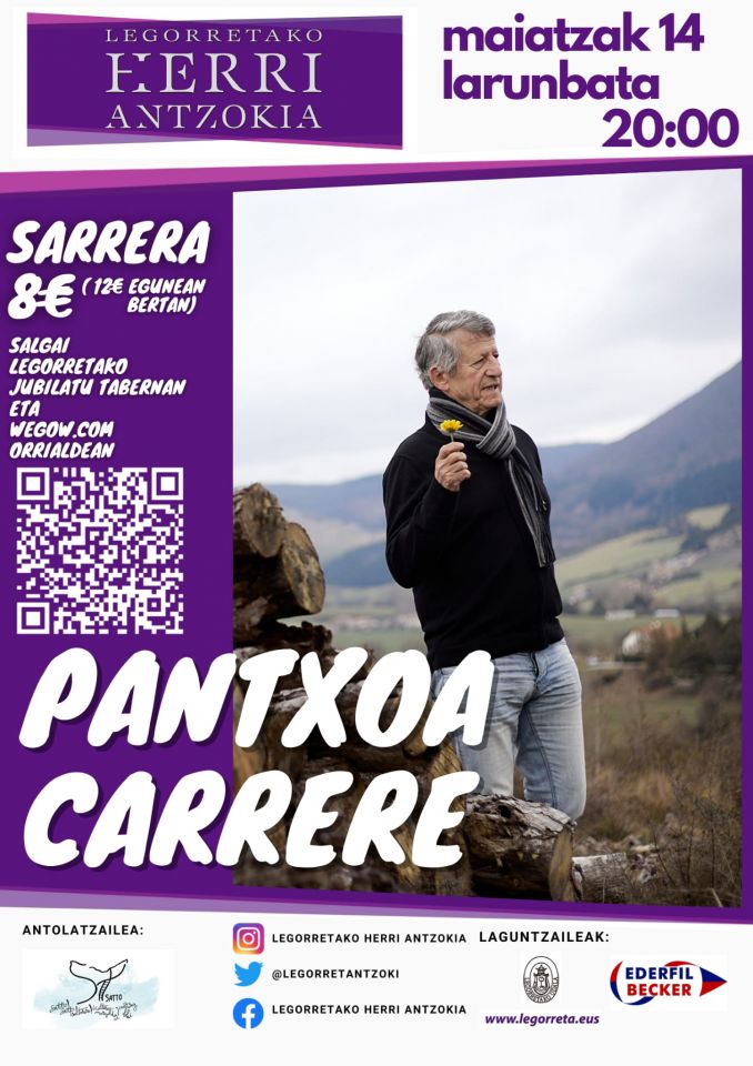 Salgai daude Pantxoa Carrereren kontzerturako sarrerak