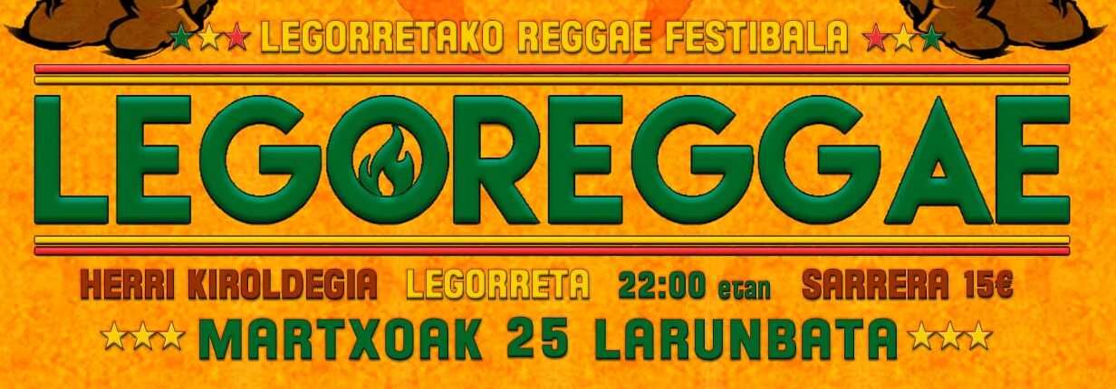 Dena prest larunbatean LegoReggae jaialdia ospatzeko