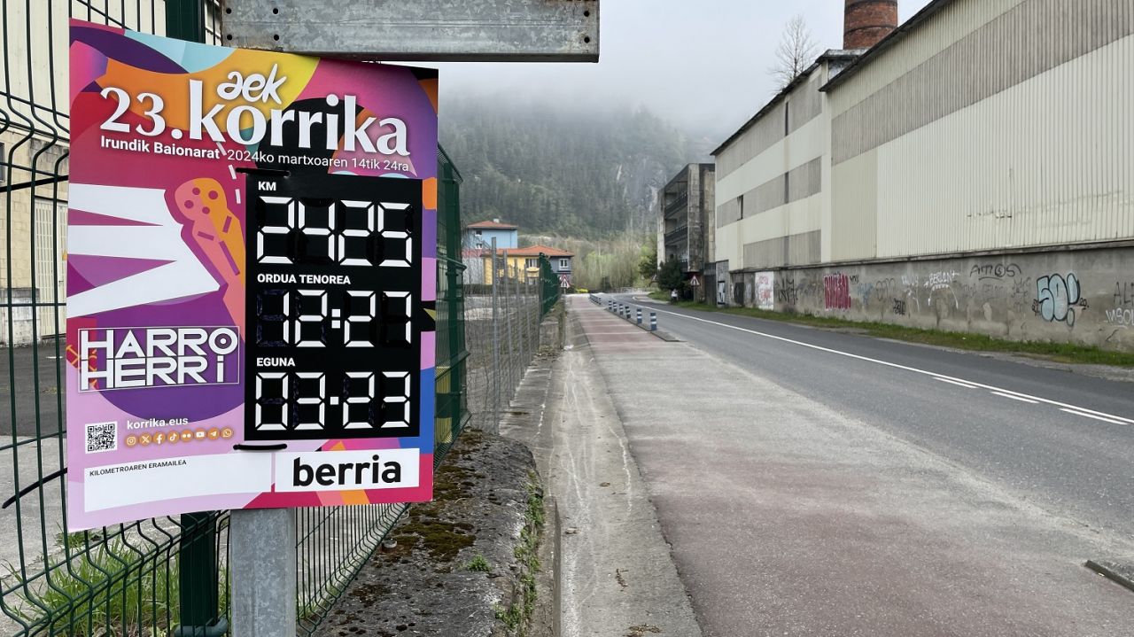 Korrika larunbat eguerdian iritsiko da