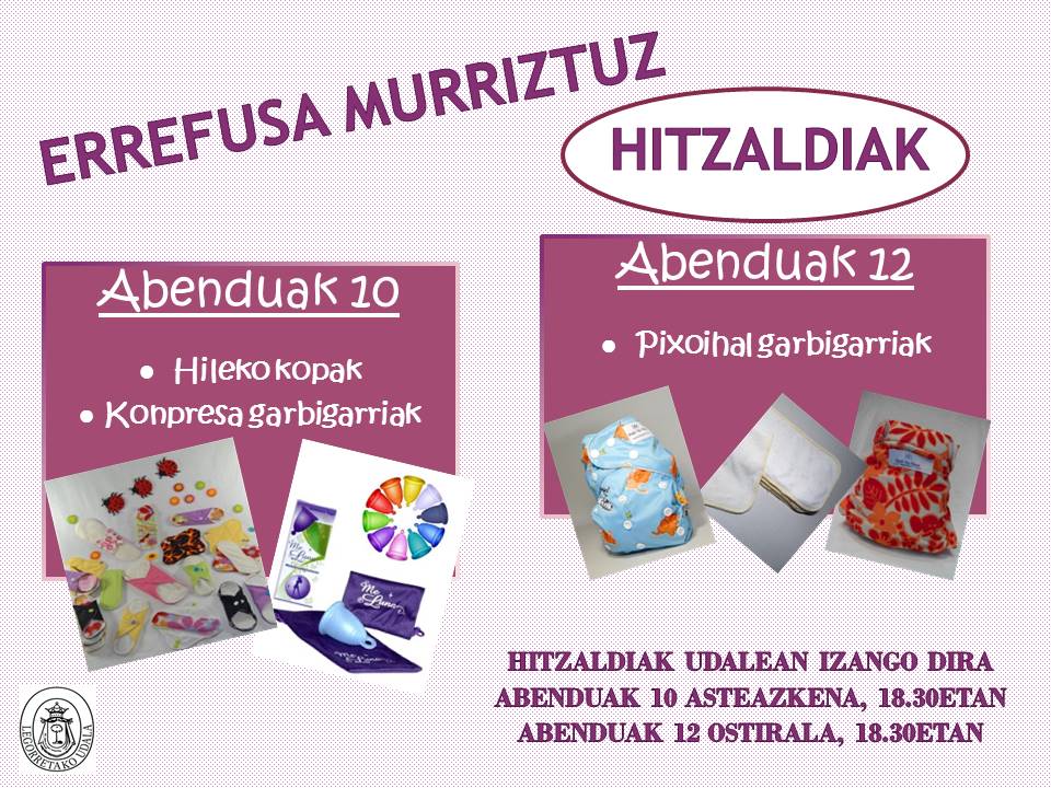 HITZALDIAK: Errefusa murriztuz