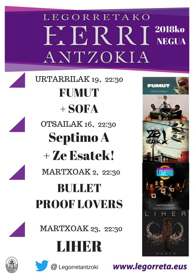 2018ko neguko kontzertu egitaraua prest Herri Antzokian