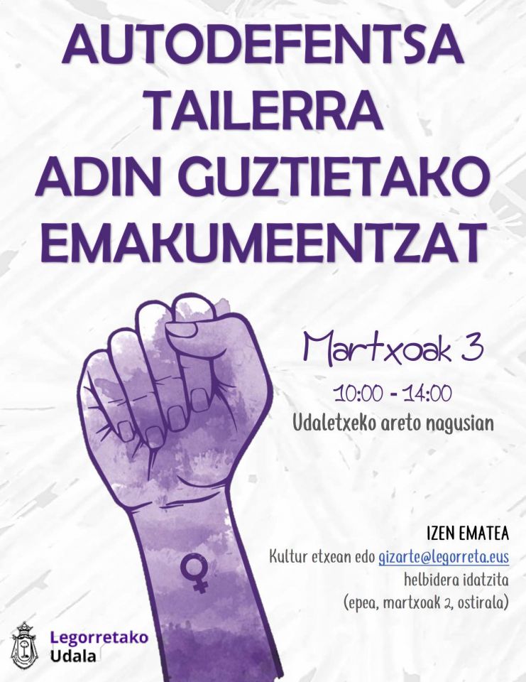 Auteodefentsa tailerra adin guztietako emakumeentzat