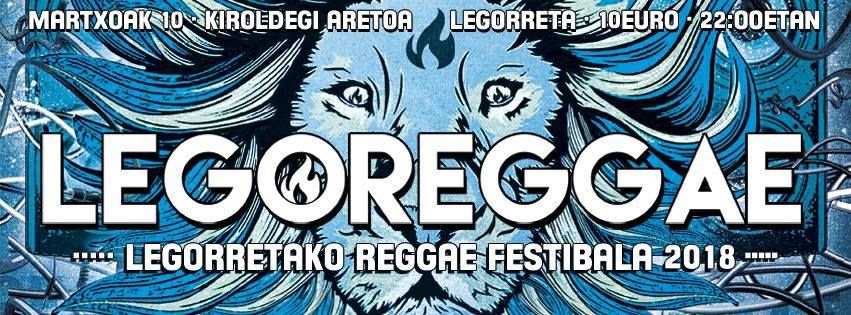 Reggae doinuek hartuko dute Legorreta bihar