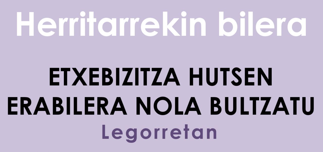 Etxebizitza hutsen erabilera nola bultzatu aztertzeko bilera ostegunean