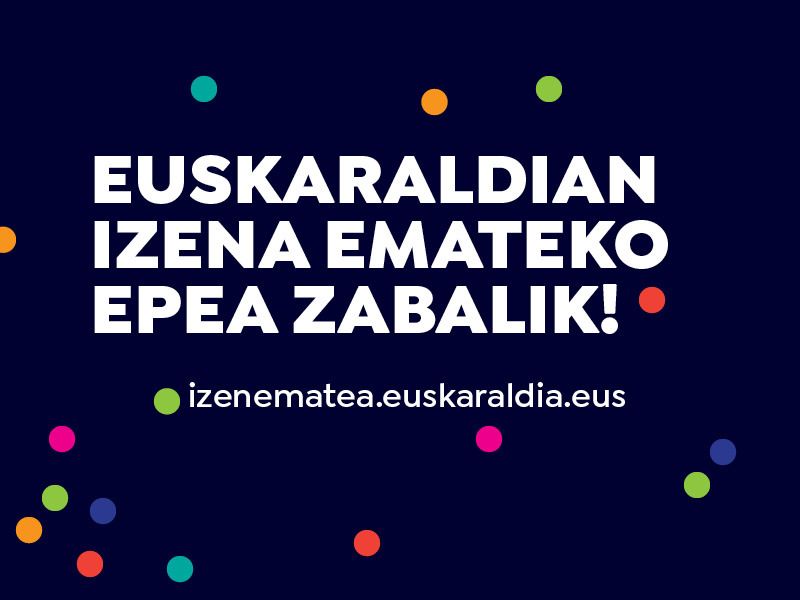 Eman izena Euskaraldian!